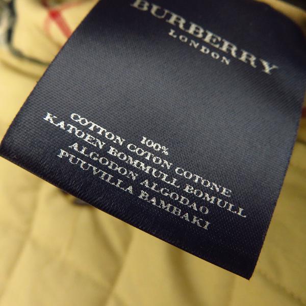 実際に弊社で買取させて頂いたBURBERRY LONDON/バーバリー ロンドン イングランド製 裏地チェック ステンカラーコート 48の画像 5枚目