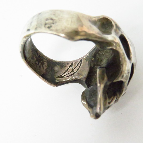 実際に弊社で買取させて頂いたCRAZY PIG/クレイジーピッグ CARCAS/カーカス スカルリング 25号の画像 6枚目