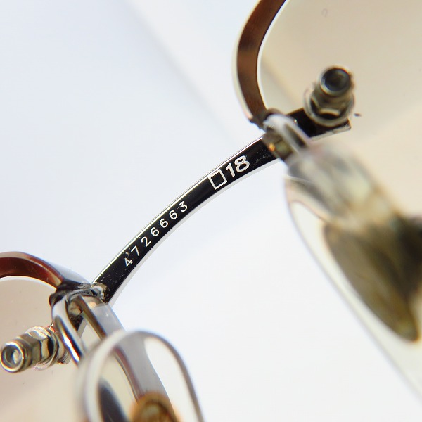 実際に弊社で買取させて頂いたCartier/カルティエ ウッド メガネフレーム/アイウェア フランス製 135bの画像 7枚目