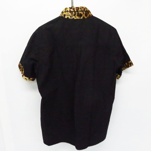 実際に弊社で買取させて頂いたTHE CRIMIE/クライミー レオパード柄 切り替え 半袖シャツ/Mの画像 1枚目