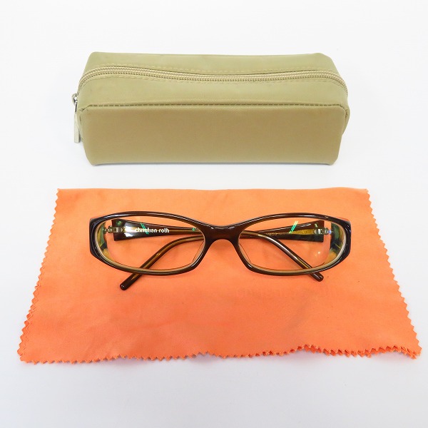 実際に弊社で買取させて頂いたChristian Roth/クリスチャンロス セルフレーム 眼鏡/アイウェア/メガネフレーム cr14038の画像 6枚目