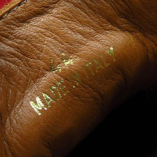 実際に弊社で買取させて頂いたJIMMY CHOO/ジミーチュウ パテント×スエード切り替えウィングチップスニーカー/44の画像 5枚目