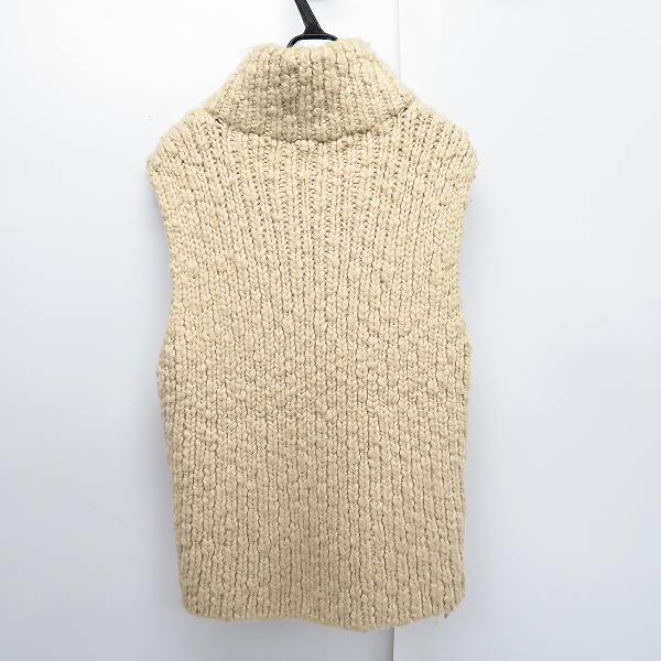 実際に弊社で買取させて頂いたThe Viridi-anne/ヴィリディアン アクリル混ジップアップベスト/46の画像 1枚目