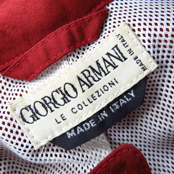 実際に弊社で買取させて頂いたGIORGIO ARMANI/ジョルジオアルマーニ フード付き ナイロンジャケット Size：52の画像 2枚目