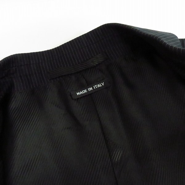 実際に弊社で買取させて頂いたGIORGIO ARMANI/ジョルジオアルマーニ ストライプ柄 3ボタン テーラードジャケット Size：50の画像 5枚目