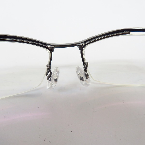 実際に弊社で買取させて頂いた999.9/フォーナインズ メタルブロウ ハーフリム メガネフレーム S-841Tの画像 4枚目
