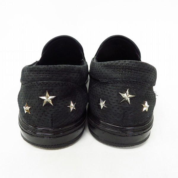 実際に弊社で買取させて頂いたJIMMY CHOO/ジミーチュウ GROVE PUT スタースタッズ パンチングレザー スリッポン/40の画像 1枚目