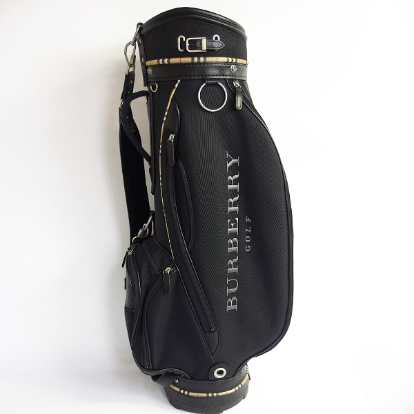 実際に弊社で買取させて頂いたBURBERRY GOLF/バーバリーゴルフ 6分割キャディバッグ ブラックの画像 3枚目