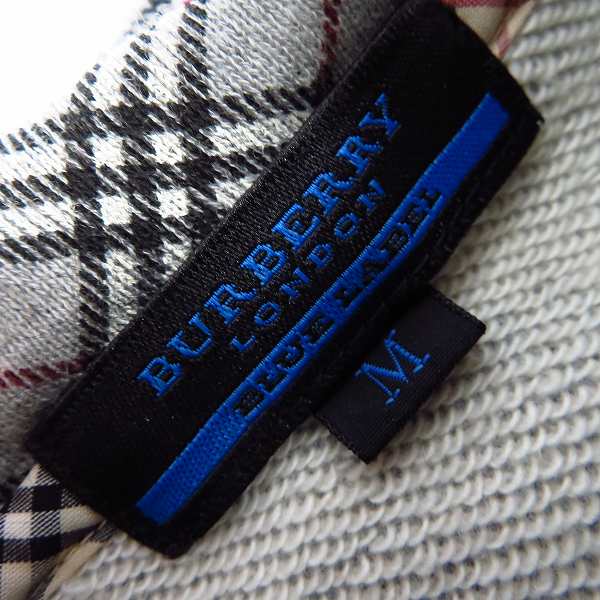 実際に弊社で買取させて頂いたBURBERRY LONDON BLUE LABEL/バーバリー ロンドン ブルーレーベル 半袖ジップアップパーカー/Mの画像 2枚目
