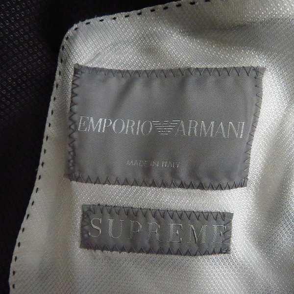 実際に弊社で買取させて頂いたEMPORIO ARMANI/エンポリオアルマーニ SUPREME テーラード ジャケット/44の画像 2枚目