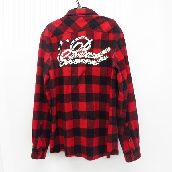 実際に弊社で買取させて頂いたBack Channel/バックチャンネル 長袖チェックシャツ/Mの画像 1枚目