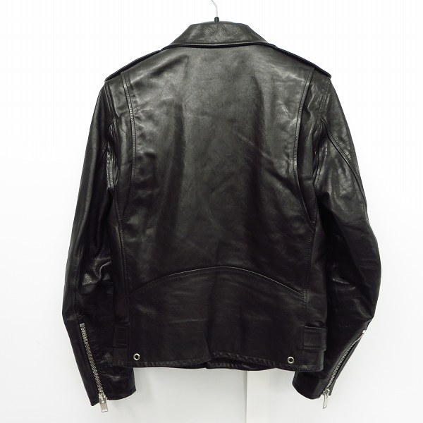 実際に弊社で買取させて頂いた【JPタグ】Saint Laurent Paris/サンローランパリ 16SS 牛革/カウレザー ダブルライダース ジャケット 397292 Y5YH1/44の画像 1枚目