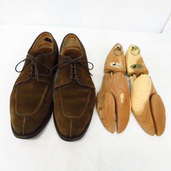 実際に弊社で買取させて頂いたAllen Edmonds/アレンエドモンズ hancock Uチップ レザーシューズ 60343 8454/10.5D シューツリー付の画像 8枚目