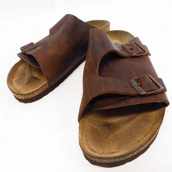 実際に弊社で買取させて頂いたBIRKENSTOCK/ビルケンシュトック レザーサンダル ブラウン系 26.5
