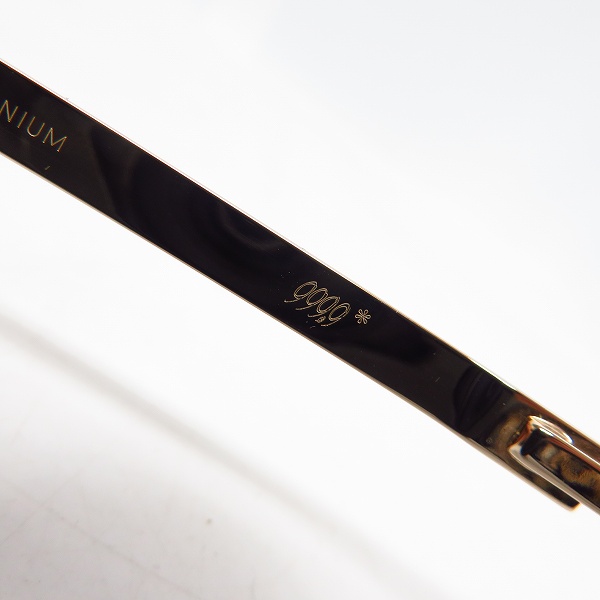 実際に弊社で買取させて頂いた999.9/フォーナインズ 眼鏡 M-19/9001の画像 5枚目