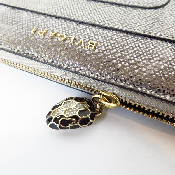 実際に弊社で買取させて頂いたBVLGARI/ブルガリ SERPENTI FOREVER セルペンティフォーエバー L字ファスナー ウォレット の画像 7枚目