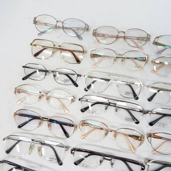 実際に弊社で買取させて頂いた【おまとめ30点】CITIZEN/シチズン ロータス/クレール/エクシード他 天然石装飾メガネ/チタンメガネフレーム等の画像 5枚目