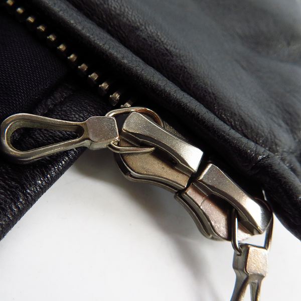 実際に弊社で買取させて頂いたLITHIUM HOMME/リチウムオム カウレザーシングル ライダースジャケット LH22-0104/1の画像 7枚目