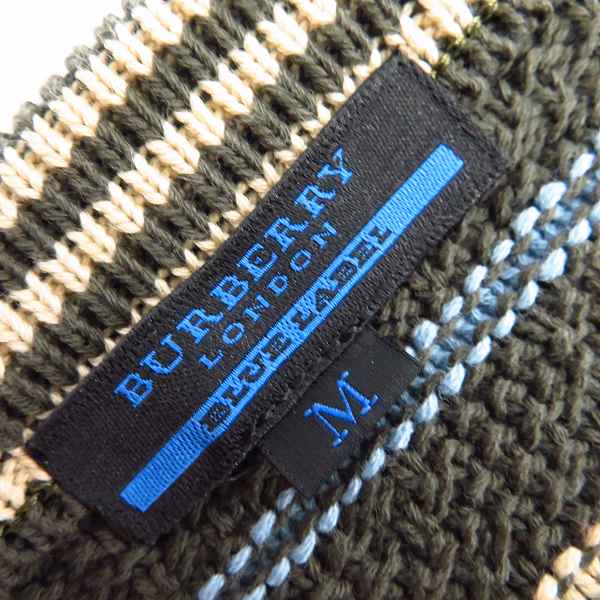 実際に弊社で買取させて頂いたBURBERRY LONDON BLUE LABEL/バーバリー ロンドン ブルーレーベル ジップアップニット/Mの画像 2枚目
