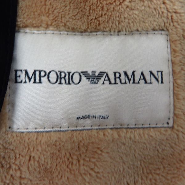 実際に弊社で買取させて頂いたEMPORIO ARMANI/エンポリオアルマーニ ボアライナー ジップアップ ロングジャケットの画像 3枚目