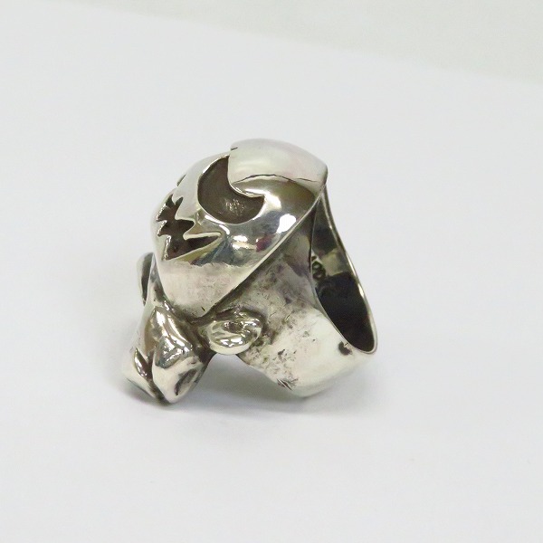 実際に弊社で買取させて頂いたharaKIRI×HARDCC/ハラキリ×ハードコアチョコレート メルティングスカル シルバーリング/20-20.5号の画像 2枚目