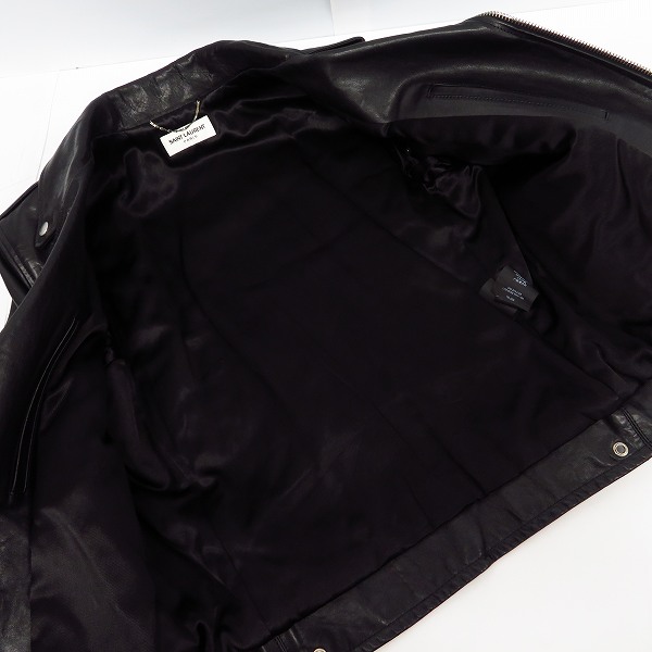 実際に弊社で買取させて頂いた【JPタグ】Saint Laurent Paris/サンローランパリ 16SS 牛革/カウレザー ダブルライダース ジャケット 397292 Y5YH1/44の画像 2枚目