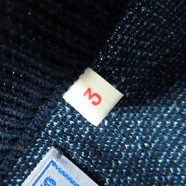 実際に弊社で買取させて頂いたBLUE BLUE/ブルーブルー インディゴ ニット ベスト/3の画像 3枚目