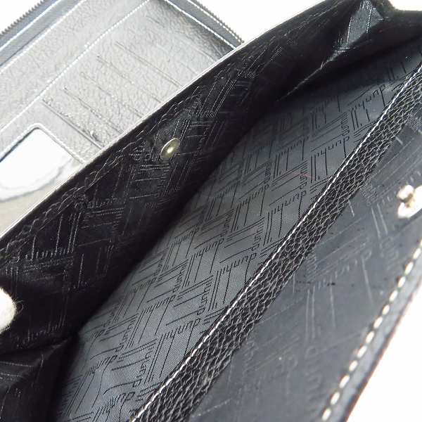 実際に弊社で買取させて頂いたdunhill/ダンヒル オーガナイザー ダブルジップ レザー トラベルケース ウォレットの画像 4枚目
