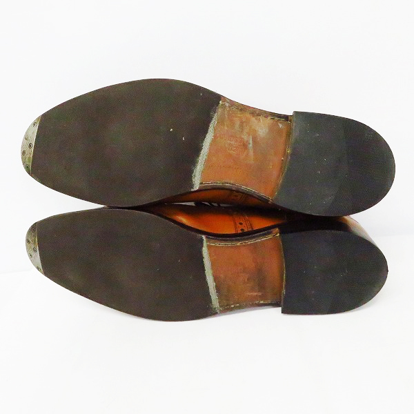 実際に弊社で買取させて頂いたAllen Edmonds/アレンエドモンズ Strand セミブローグ レザーシューズ 1635 30847/10.5D シューツリー付の画像 2枚目