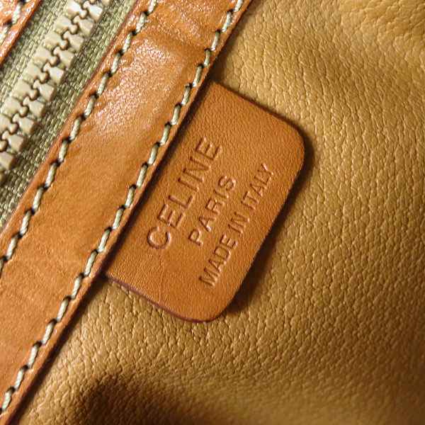 実際に弊社で買取させて頂いたCELINE/セリーヌ マカダム柄 レザーハンドバッグの画像 5枚目