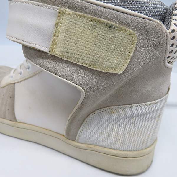 実際に弊社で買取させて頂いたFACTOTUM/ファクトタム サイドジップ/ベルクロ レースアップ ハイカットスニーカー 28の画像 6枚目