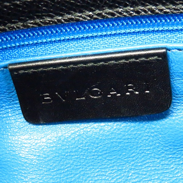 実際に弊社で買取させて頂いたBVLGARI/ブルガリ レザー/ハンドバッグ ブラックの画像 4枚目