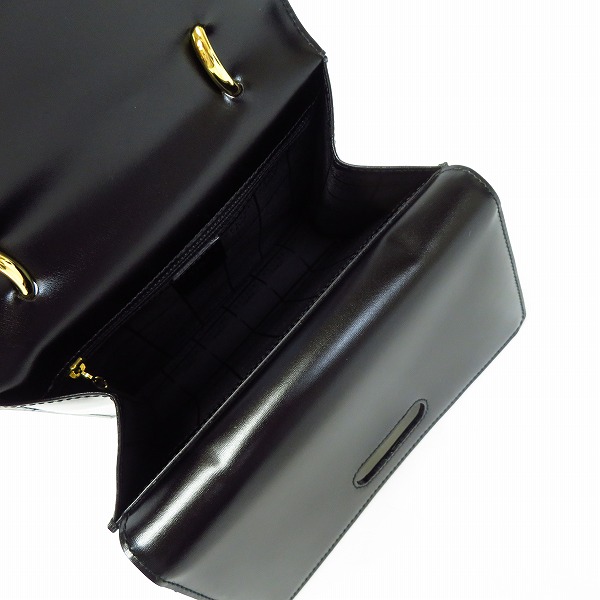 実際に弊社で買取させて頂いたCELINE/セリーヌ ヴィンテージ/ビンテージ ガンチーニ Wフラップ ハンドバッグの画像 4枚目