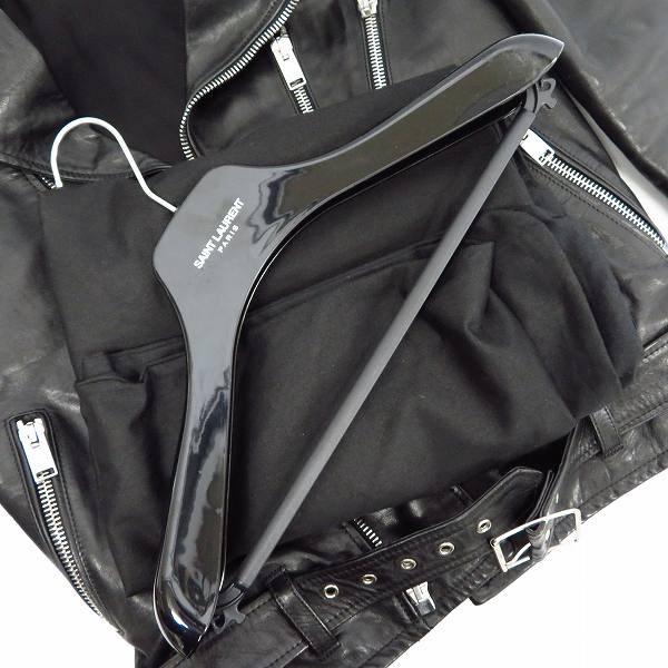 実際に弊社で買取させて頂いた【JPタグ】Saint Laurent Paris/サンローランパリ 16SS 牛革/カウレザー ダブルライダース ジャケット 397292 Y5YH1/44の画像 9枚目