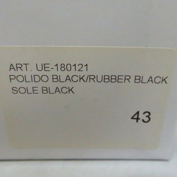 実際に弊社で買取させて頂いたuniform experiment×Amb/ユニフォームエクスペリメント×エーエムビー 18SS プレーントゥシューズ UE-180121/43の画像 8枚目