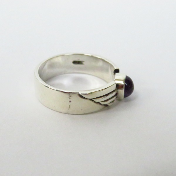 実際に弊社で買取させて頂いたCRAZY PIG DESIGNS/クレイジーピッグ 6MM WINGS RING アメジスト/20.5号の画像 4枚目