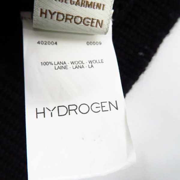 実際に弊社で買取させて頂いた【JPタグ】HYDROGEN/ハイドロゲン スカル刺繍 ウールカーディガン Size：Sの画像 4枚目