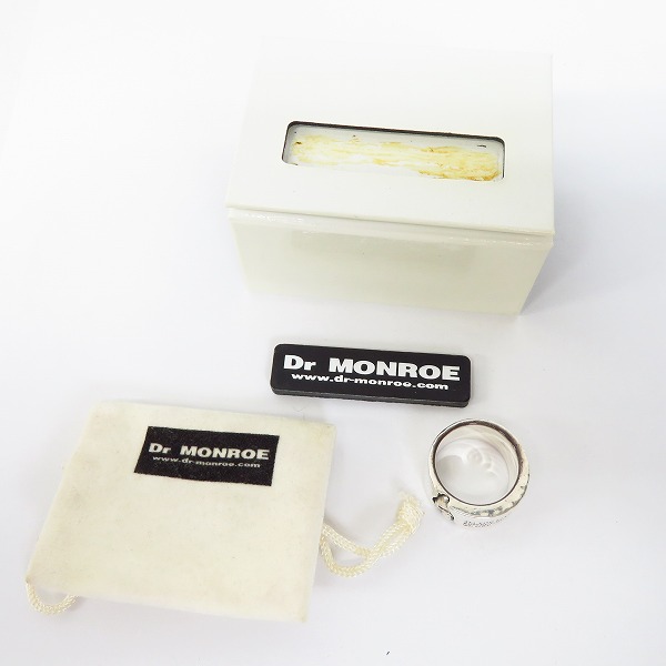 実際に弊社で買取させて頂いたDr MONROE/ドクターモンロー メッセージスカルリング FC-114SE-SV 17号の画像 8枚目