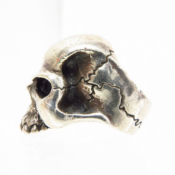 実際に弊社で買取させて頂いたHARAKIRI/ハラキリ スカルリング SV925/14号の画像 2枚目