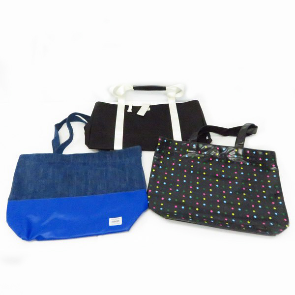 実際に弊社で買取させて頂いたHEAD PORTER/ヘッドポーター ナイロントート/デニムトート/ドット柄トート バッグ3点セット