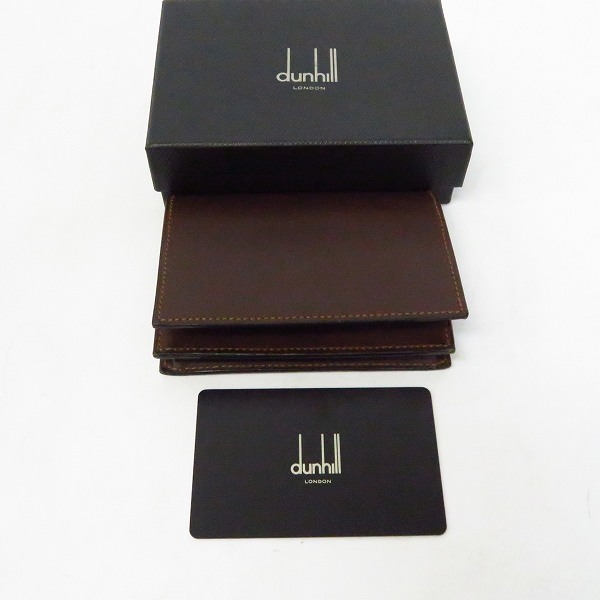 実際に弊社で買取させて頂いたdunhill/ダンヒル 名刺入れ/カードケース ブラウンの画像 7枚目