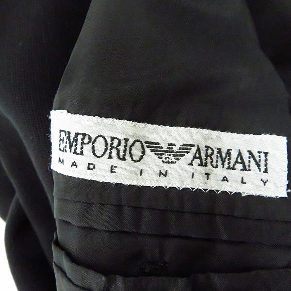 実際に弊社で買取させて頂いた【JPタグ】EMPORIO ARMANI/エンポリオ・アルマーニ 3B テーラードジャケット ブラック 48の画像 2枚目