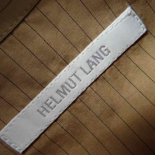 実際に弊社で買取させて頂いたHELMUT LANG/ヘルムートラング ストライプ 半袖ボタンシャツ/Lの画像 2枚目