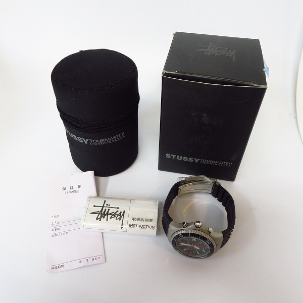 STUSSY/ステューシー LIMITED EDITION TOURMASTER 腕時計 クロノグラフ