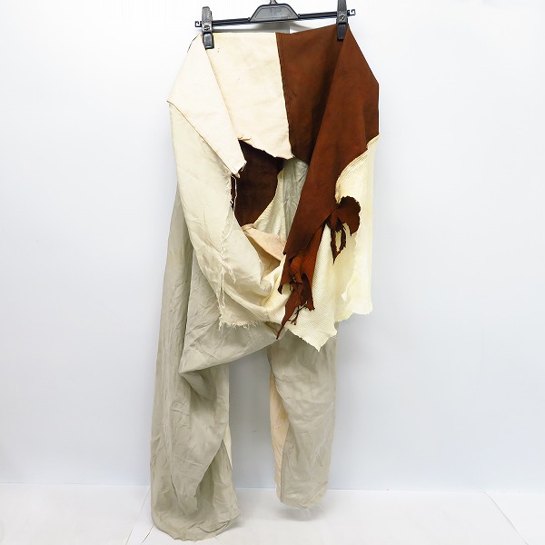 実際に弊社で買取させて頂いたIFSIXWASNINE/イフシックスワズナイン レザー切り替えタキシードパンツ/Fの画像 1枚目