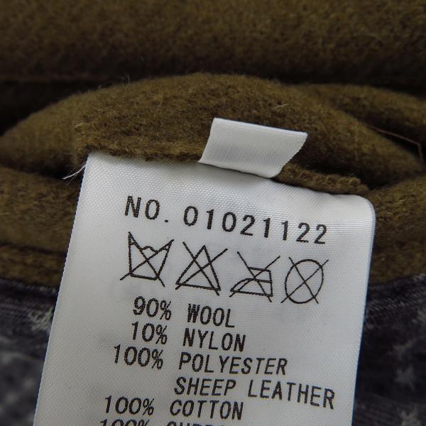 実際に弊社で買取させて頂いたFACTOTUM/ファクトタム 袖レザー切り替え スタジャン/48の画像 4枚目