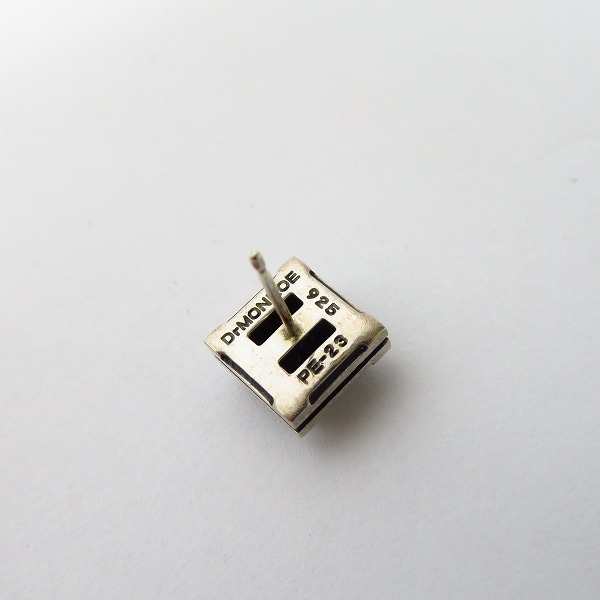 実際に弊社で買取させて頂いたDr MONROE/ドクターモンロー フープピアス/スクエアストーンピアス 2点セットの画像 5枚目