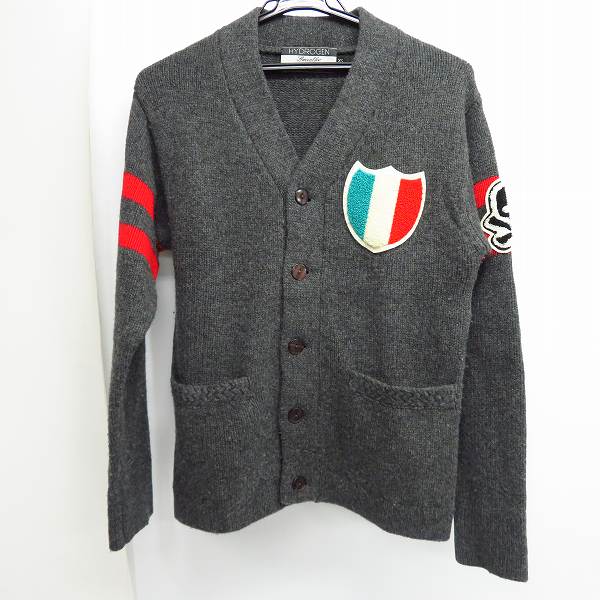 実際に弊社で買取させて頂いたHYDROGEN/ハイドロゲン スターパッチ ウールカーディガン Size：XS