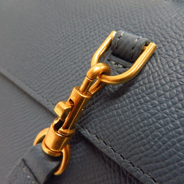 実際に弊社で買取させて頂いたCELINE/セリーヌ ベルトバッグ ナノ グレインドカーフスキン 2Way ハンドバッグ/ショルダーバッグの画像 5枚目