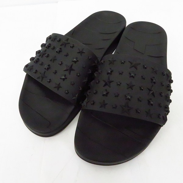 実際に弊社で買取させて頂いたJIMMY CHOO/ジミーチュウ スターエンボス シャワーサンダル ブラック/41